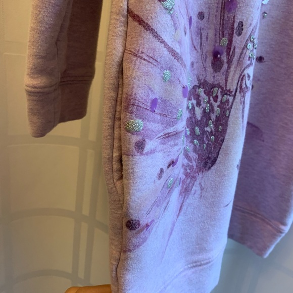 Gymboree girls peacock purple dress. Super soft long sleeve, side pockets size 6 - Picture 7 of 7